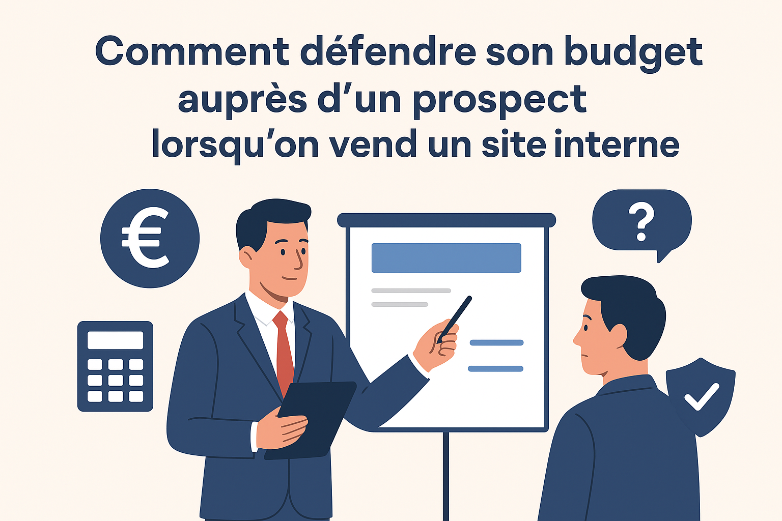 Comment défendre son budget auprès d’un prospect lorsqu’on vend un site internet